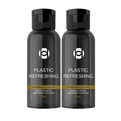 OUHOE Plastic Revitalizing Coating Agent, Nano Plastic Refreshing Coating, Plastic Parts Refurbish Agent for Car, Automotive Interior Cleaning Car Polishes(Pack Of 2)