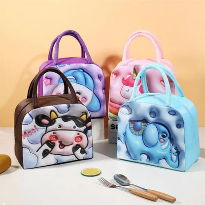 Children Cute Lunch Box Bag (Pack of 3)