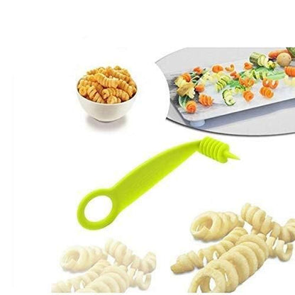 Kitchen Plastic Vegetables Spiral Cutter