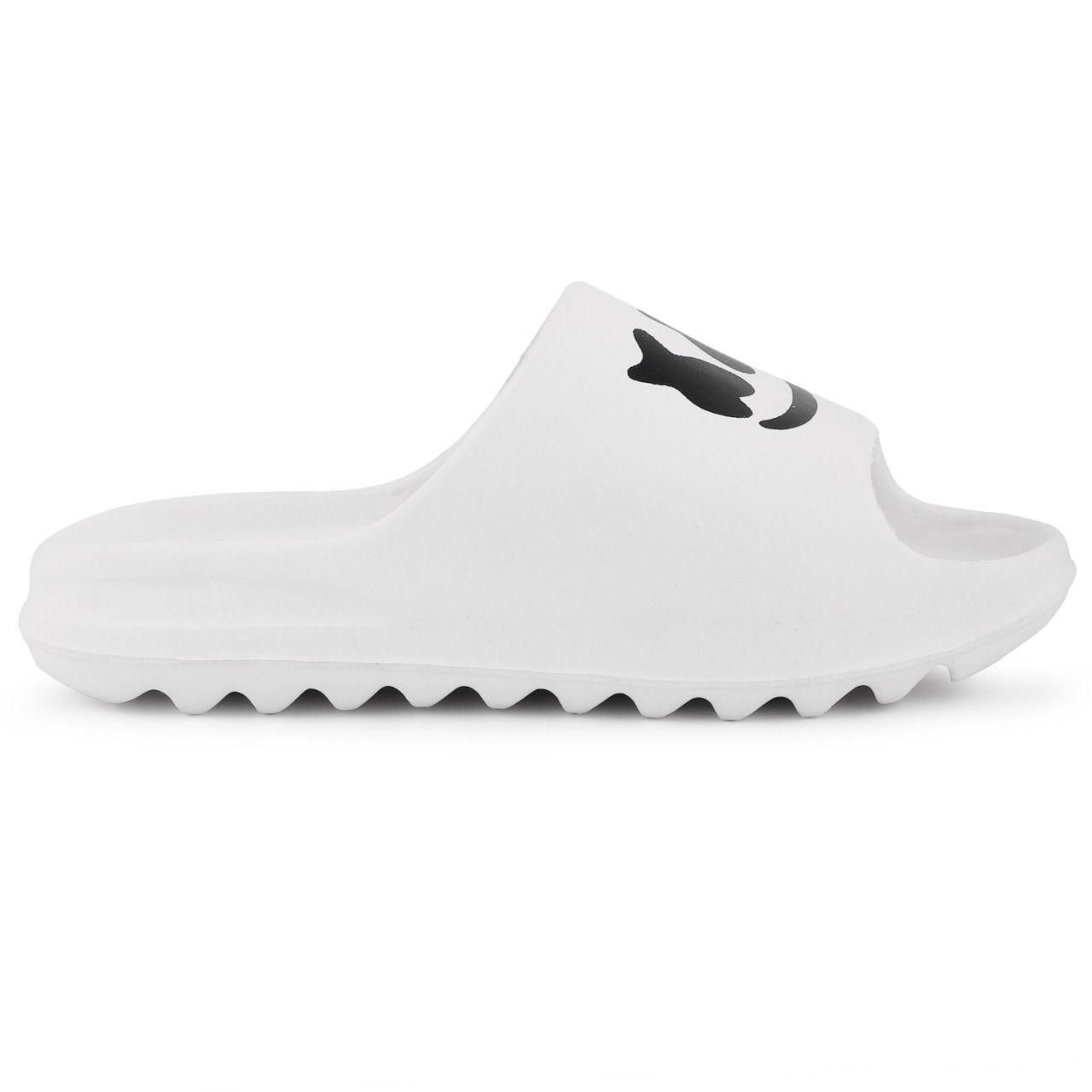 Slide in Style: Monex White Sliders for Men