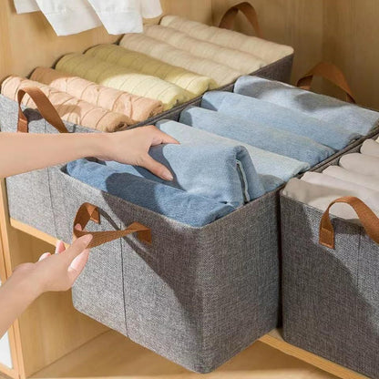 Compact and Versatile Large Cloth Basket Foldable Organisers