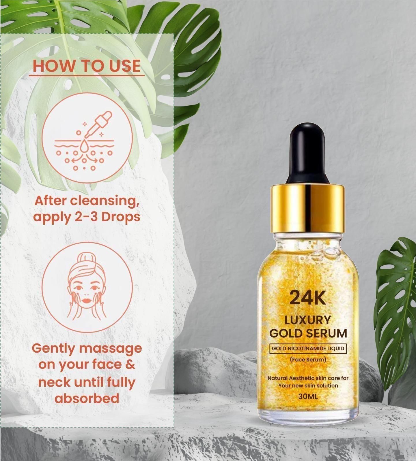 Gold Face Serum- Pack Of 2