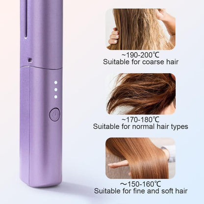 Travel Friendly Mini Cordless Rechargeable Hair Straightening Comb