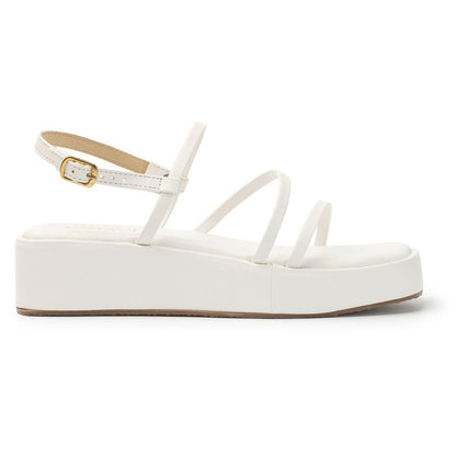 Kiravi Multi Strap Wedges- White