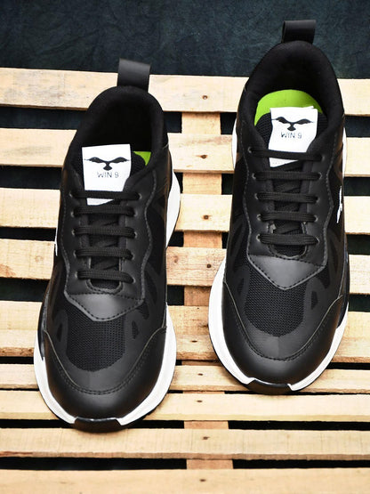 Men's Black Lightweight Sneakers