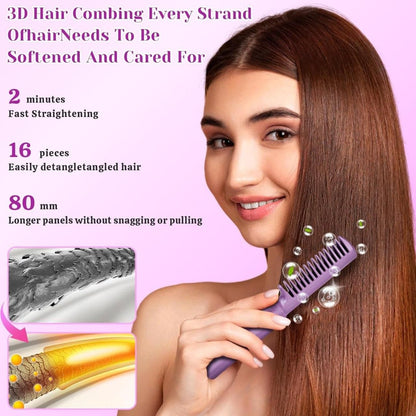 Travel Friendly Mini Cordless Rechargeable Hair Straightening Comb