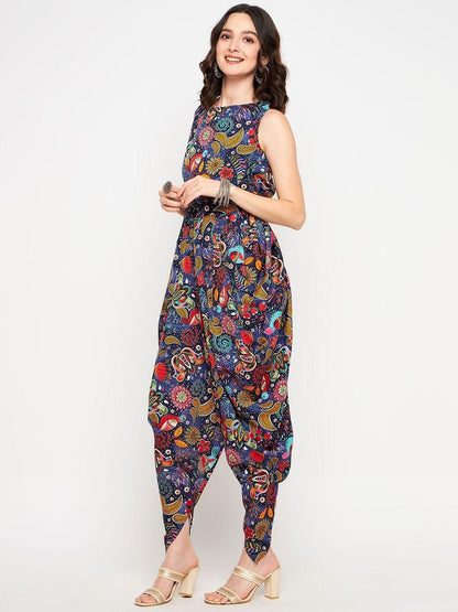 Uptownie Lite Women's Maxi Printed Dhoti Jumpsuit