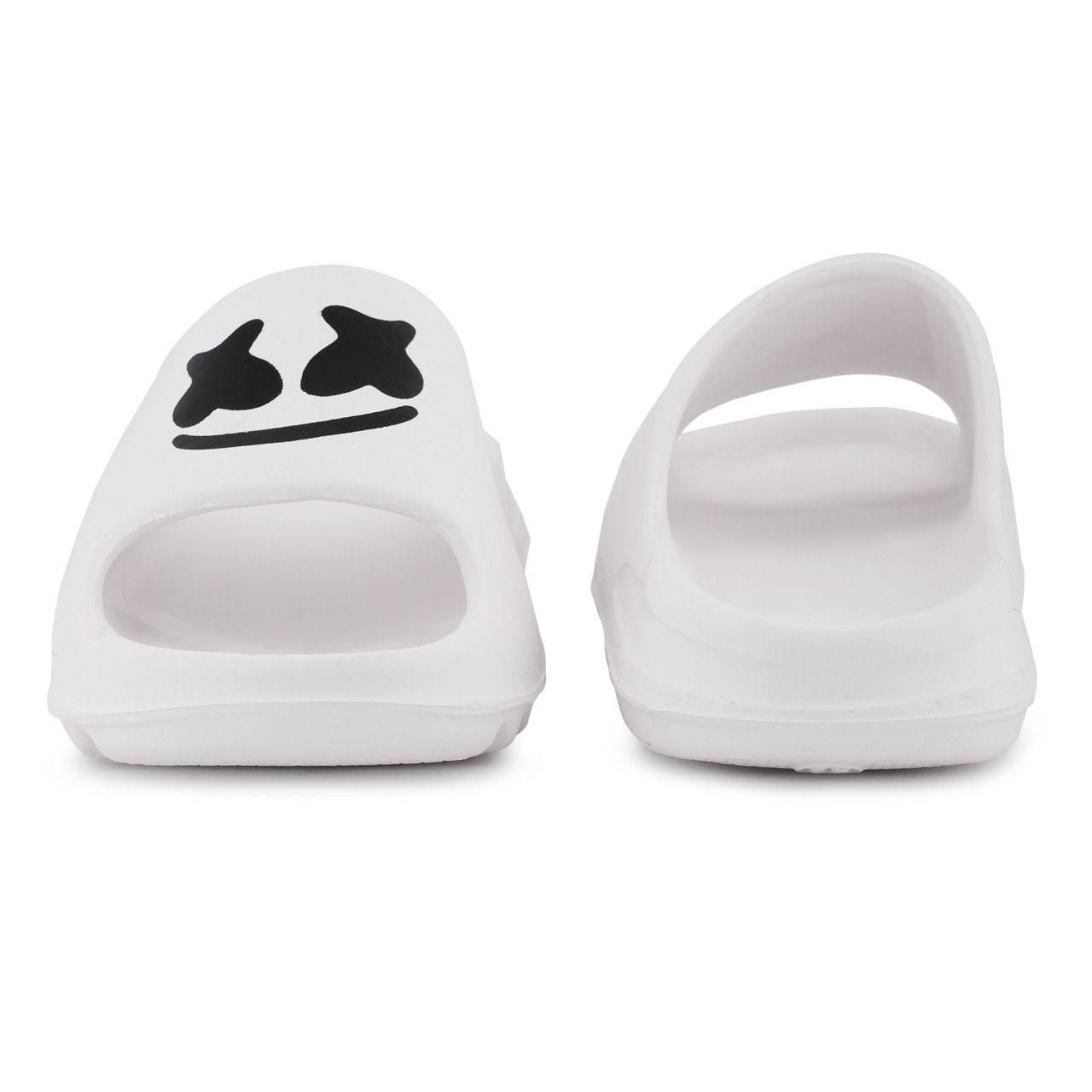 Slide in Style: Monex White Sliders for Men